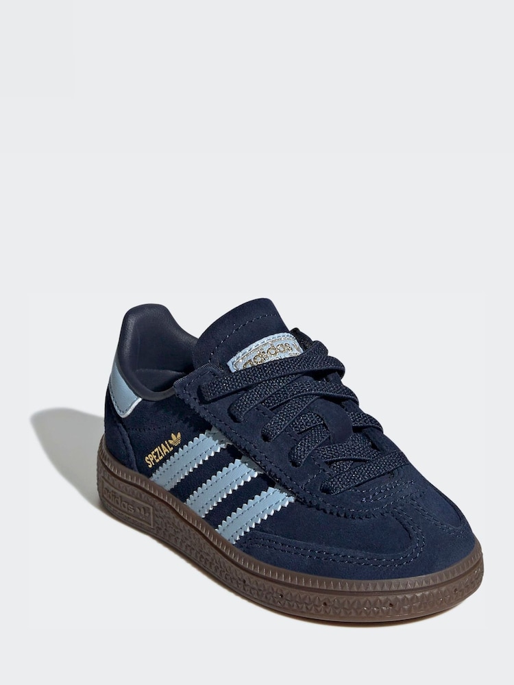 adidas Originals Blue Handball Spezial Comfort Closure Elastic Lace Shoes - Image 1 of 12