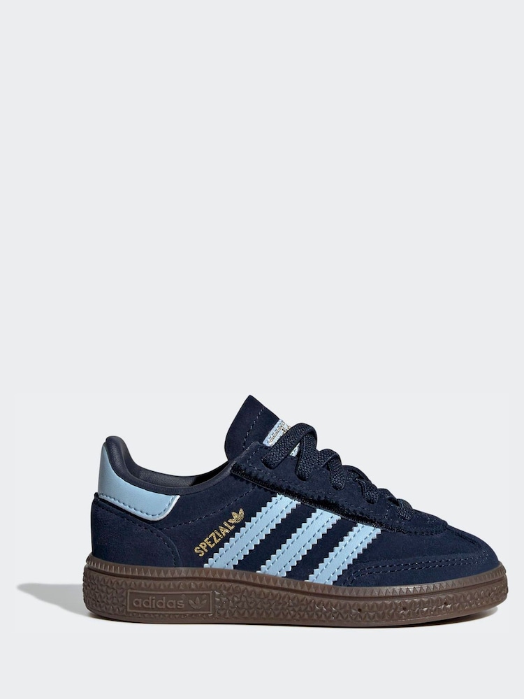 adidas Originals Blue Handball Spezial Comfort Closure Elastic Lace Shoes - Image 2 of 12