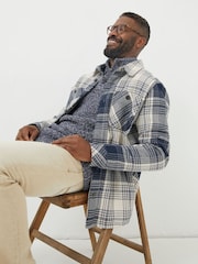 FatFace Blue Ryton Ombre Overshirt - Image 3 of 7