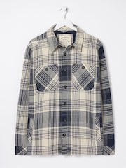 FatFace Blue Ryton Ombre Overshirt - Image 7 of 7