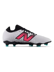 New Balance White Mens Tekala Firm Ground Football Boots - Image 1 of 8