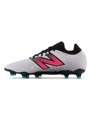 New Balance White Mens Tekala Firm Ground Football Boots - Image 2 of 8