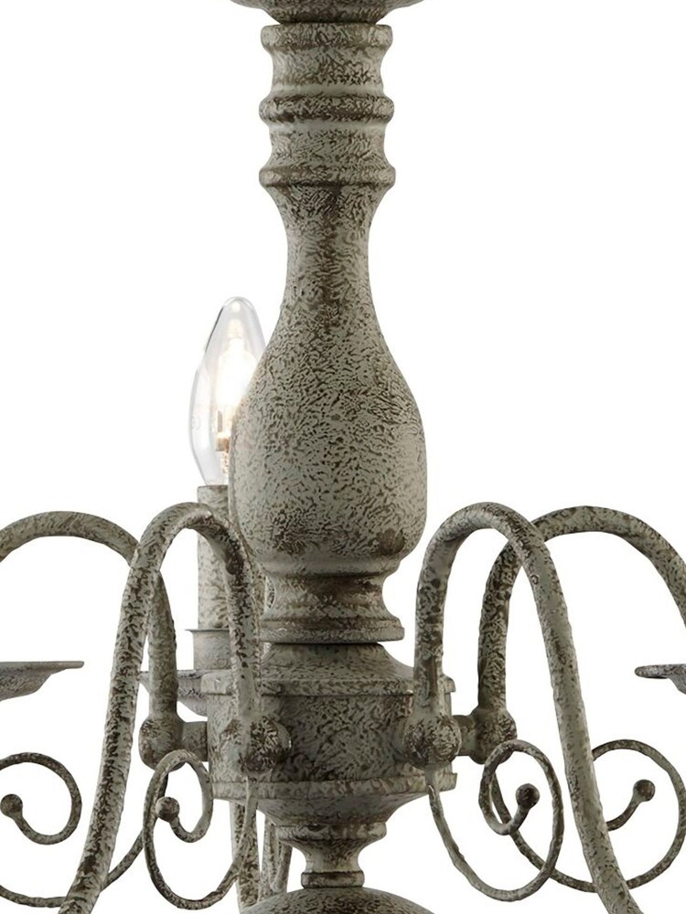 Searchlight Grey Fairmont 5 Light Ceiling Light - Image 4 of 4