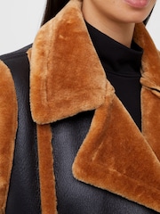 French Connection Belen Faux Fur Gilet - Image 3 of 4