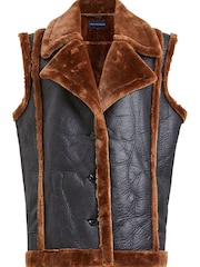 French Connection Belen Faux Fur Gilet - Image 4 of 4