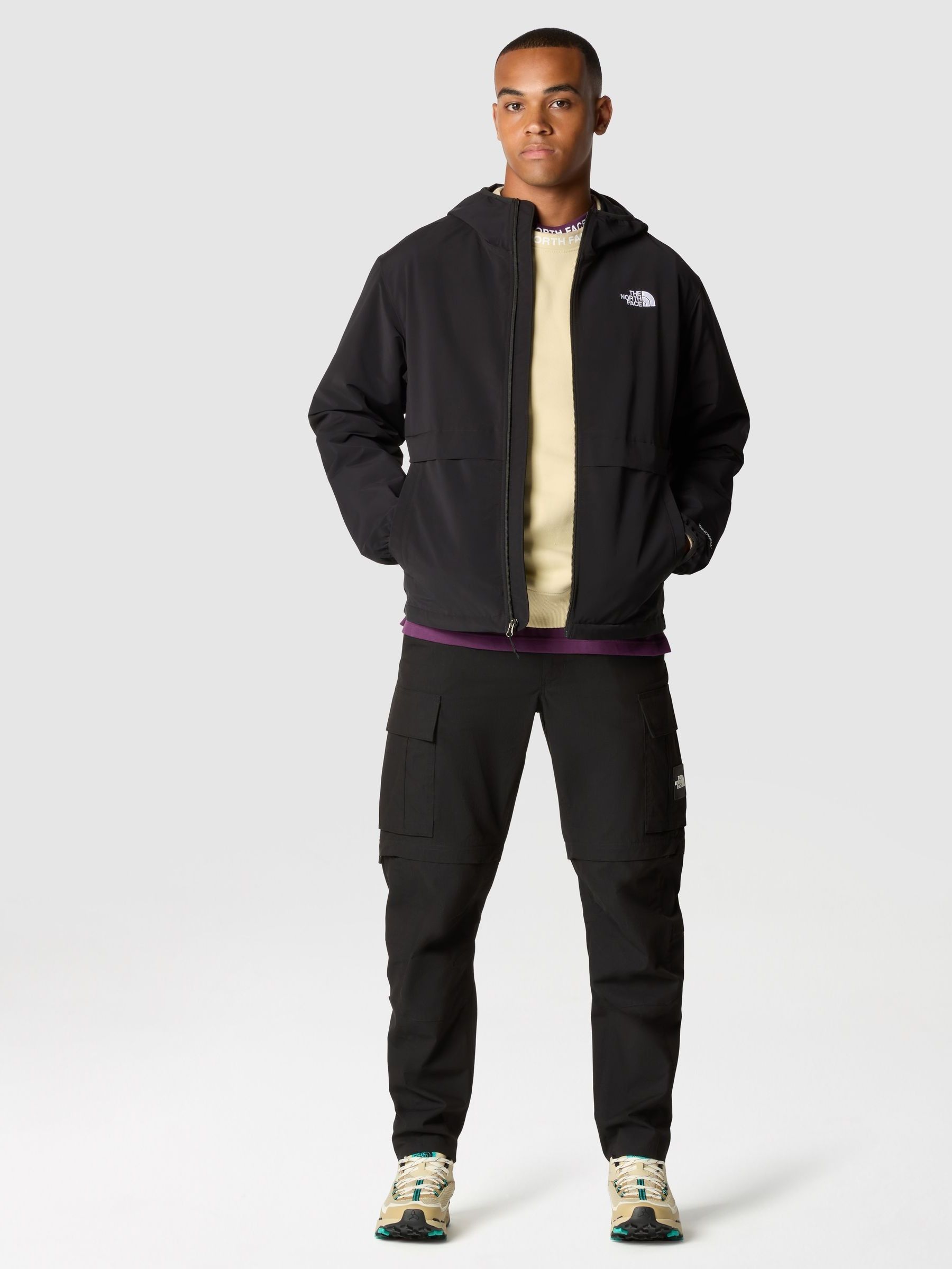 Buy The North Face Black Dark Easy Wind Full Zip Mens Jacket