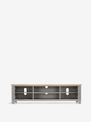 Dove Grey Malvern Oak Effect Up to 80 inch Slim TV Unit - Image 3 of 6