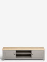 Dove Grey Malvern Oak Effect Up to 80 inch Slim TV Unit - Image 5 of 6