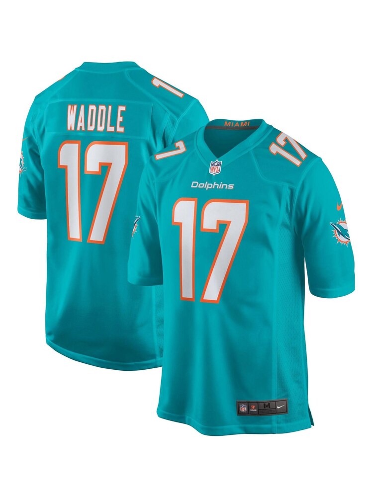 Nike Green NFL Miami Dolphins Home Game Jersey - Aqua - Jaylen Waddle - Image 1 of 3