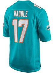 Nike Green NFL Miami Dolphins Home Game Jersey - Aqua - Jaylen Waddle - Image 3 of 3