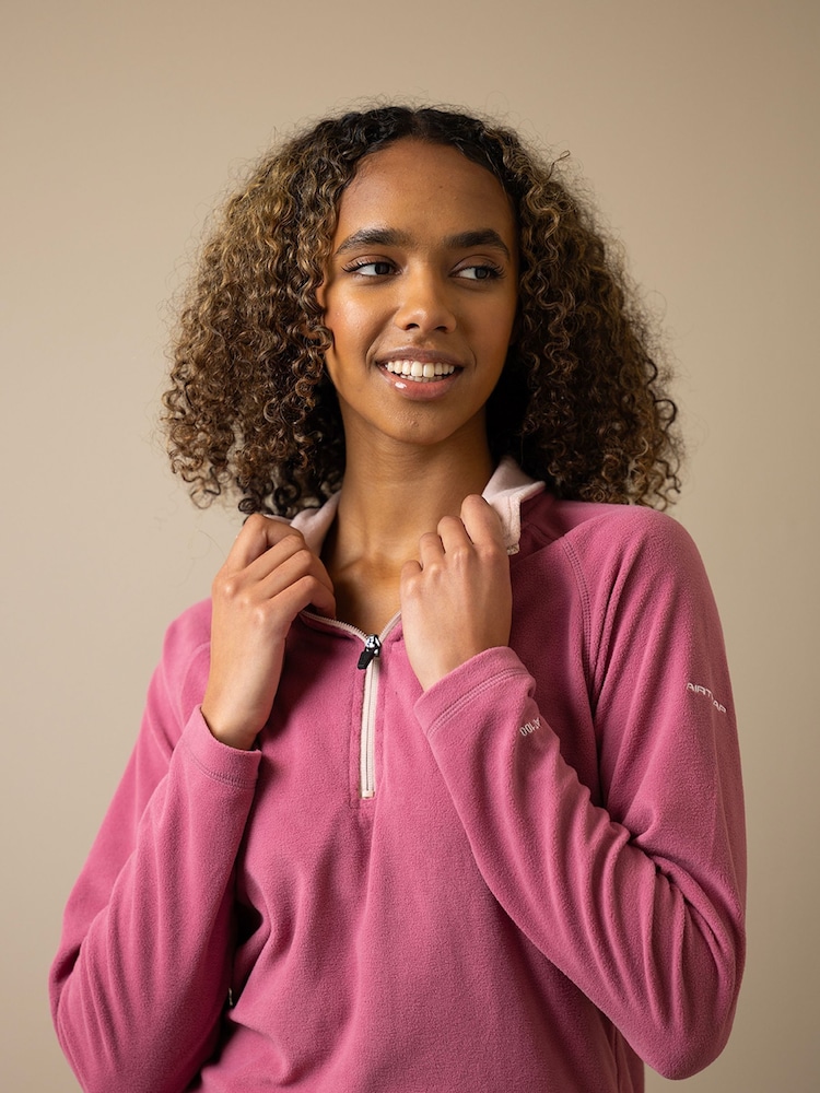 ורוד - Trespass Skylar Knitted Micro Fleece - Image 3 of 7