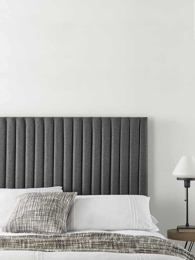 Catherine Lansfield Charcoal Grey Headboard - Image 1 of 3