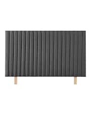 Catherine Lansfield Charcoal Grey Headboard - Image 3 of 3
