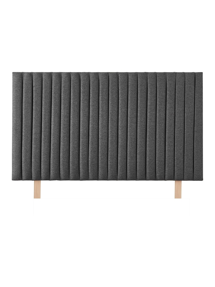 Catherine Lansfield Charcoal Grey Headboard - Image 3 of 3