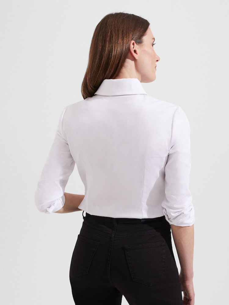 Hobbs White Victoria 100% Cotton Shirt - Image 2 of 4 Hobbs White Victoria 100% Cotton Shirt - Image 2 of 4
