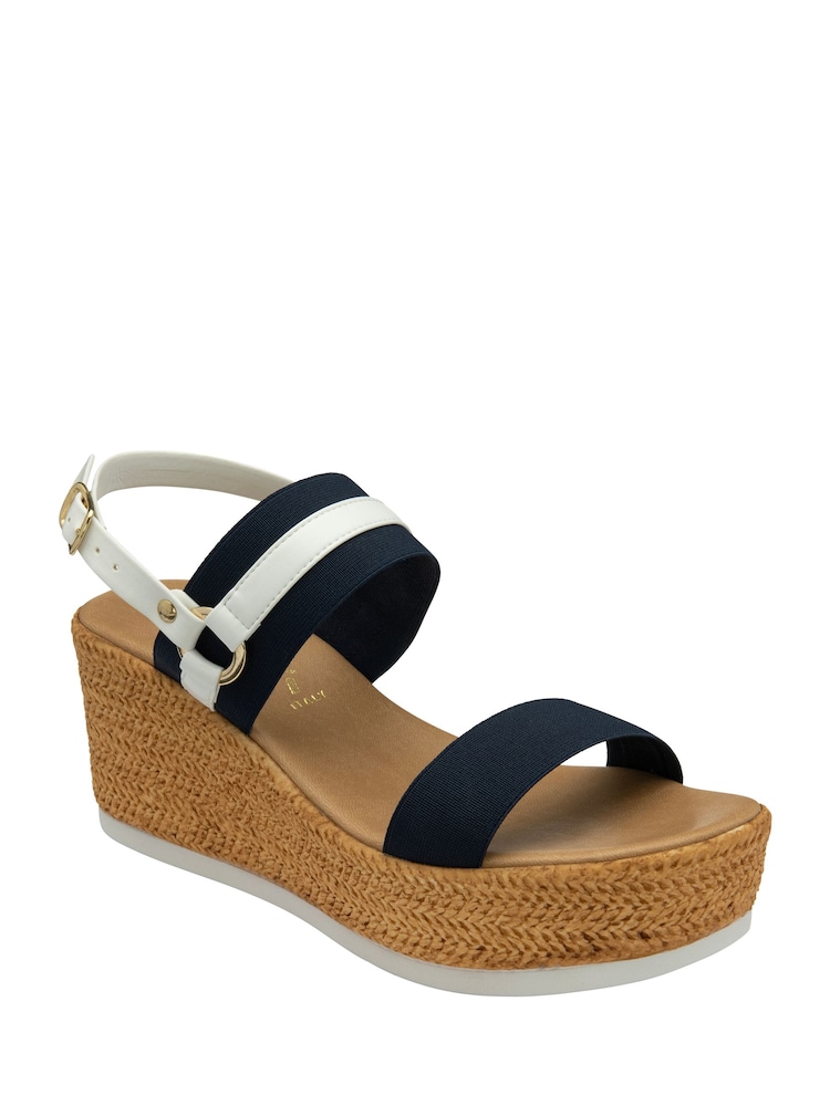 Sandalias de cuña con puntera abierta de Lotus - Imagen 1 de 4