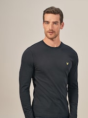 Lyle & Scott Black Cotton Long Sleeve T-Shirt - Image 1 of 7