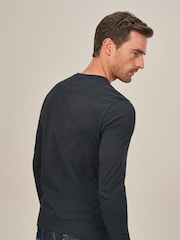 Lyle & Scott Black Cotton Long Sleeve T-Shirt - Image 2 of 7