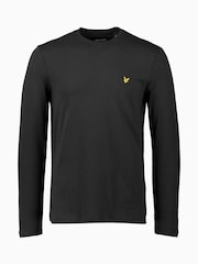 Lyle & Scott Black Cotton Long Sleeve T-Shirt - Image 5 of 7