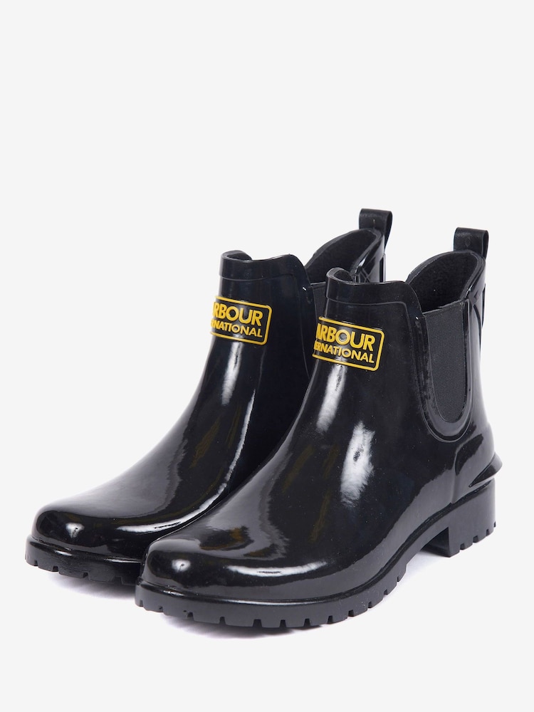 Barbour® International Black Assen Chelsea Wellington Boots - Image 1 of 6