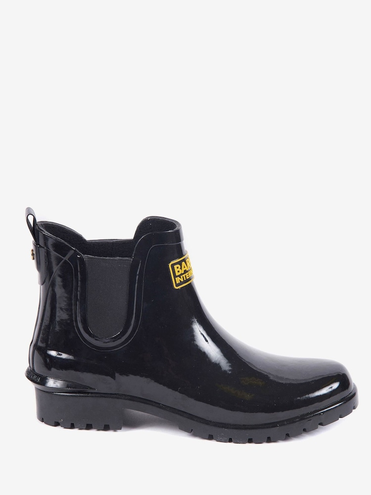 Barbour® International Black Assen Chelsea Wellington Boots - Image 2 of 6