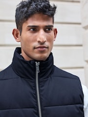 Navy Blue Funnel Neck Gilet - Image 4 of 9