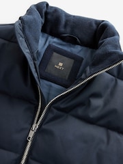 Navy Blue Funnel Neck Gilet - Image 8 of 9