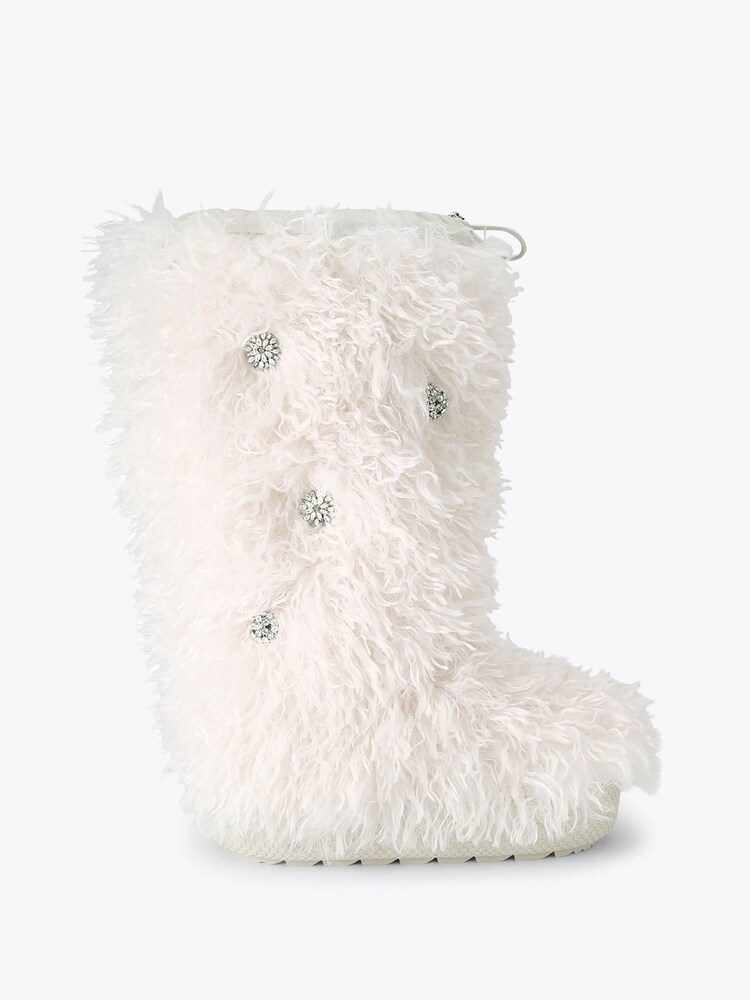 Kurt Geiger London White Knee Shearling Snow Boots - Image 2 of 5