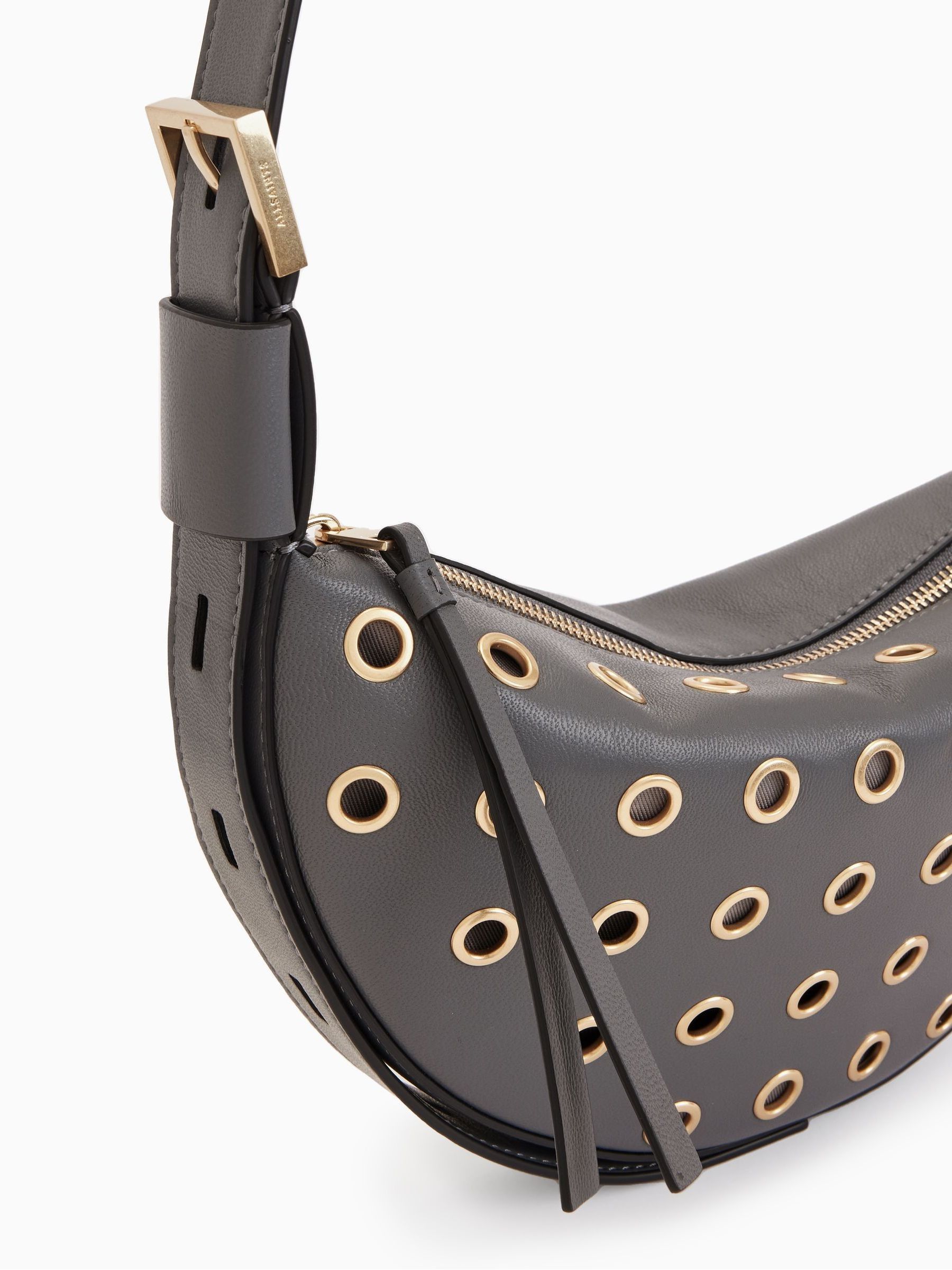 Buy AllSaints Grey Half Moon Eyelet Bag from Next USA
