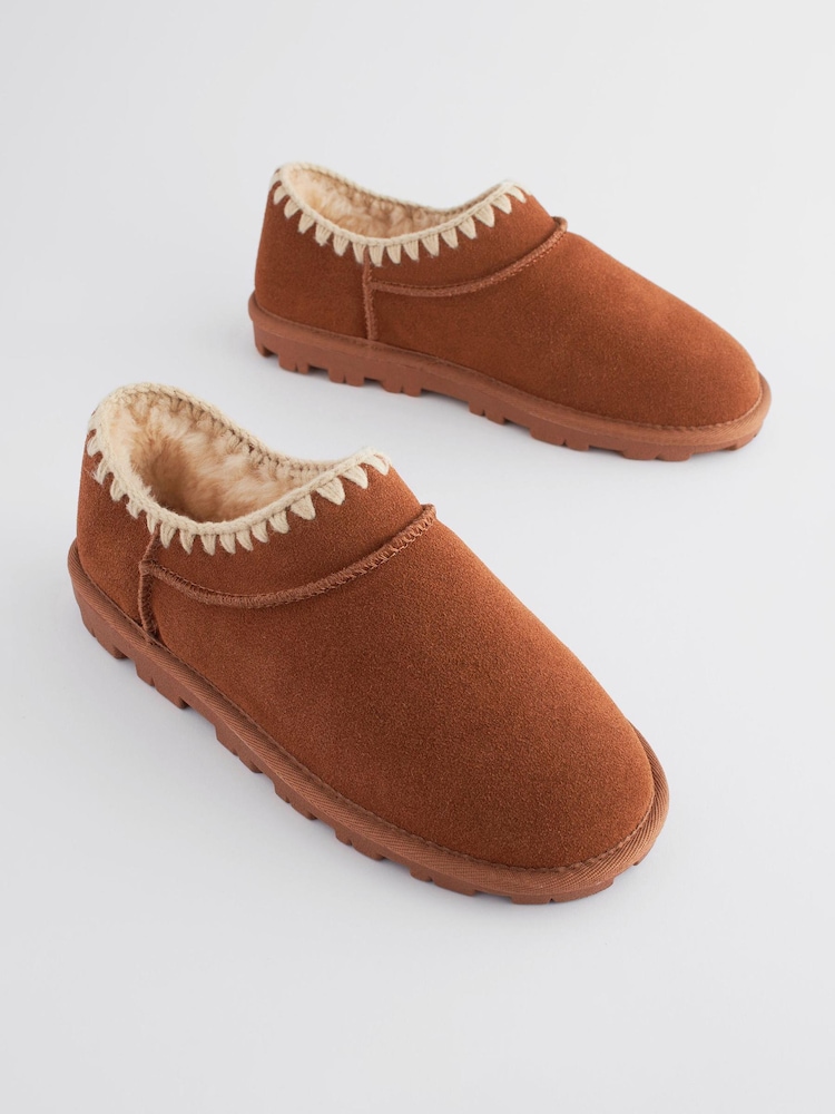 Chestnut Brown Shoot Slippers - Image 1 of 7