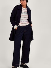 Monsoon Natural Fairisle Pattern Jumper - Image 3 of 5