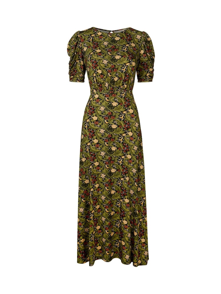 Joe Browns Green Petite Autumn Leaves Printed Jersey Dress - Image 5 of 5 Joe Browns Green Petite Autumn Leaves Printed Jersey Dress - Image 5 of 5
