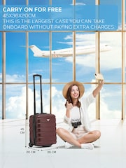 Flight Knight 45x36x20cm EasyJet Underseat 2 Wheel ABS Hard Case Cabin Carry On Hand Luggage - Image 7 of 8