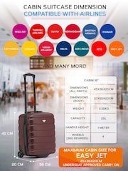 Flight Knight 45x36x20cm EasyJet Underseat 2 Wheel ABS Hard Case Cabin Carry On Hand Luggage - Image 8 of 8