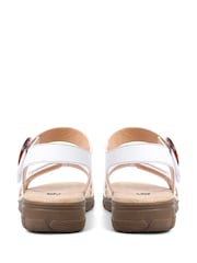 Pavers Easy FIt Enrichetta Extra Wide 6E Fit White Sandals - Image 3 of 5