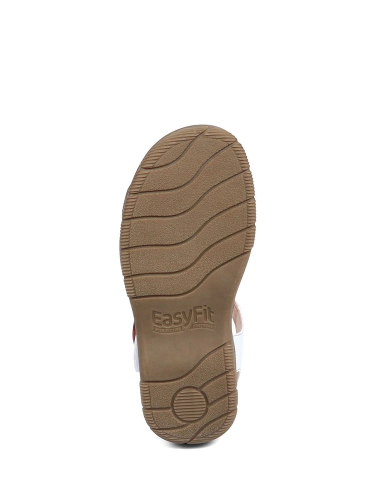 Pavers Easy FIt Enrichetta Extra Wide 6E Fit White Sandals - Image 5 of 5