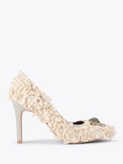 Kurt Geiger London Cream Pimlico Court Shoes - Image 2 of 5