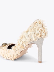 Kurt Geiger London Cream Pimlico Court Shoes - Image 4 of 5