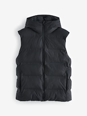 Black Shower Resistant Hooded Gilet - Image 12 of 15