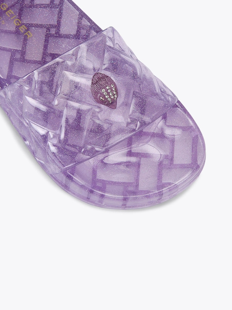 Kurt Geiger London Purple Meena Jelly Sandals - Image 5 of 5 Kurt Geiger London Purple Meena Jelly Sandals - Image 5 of 5