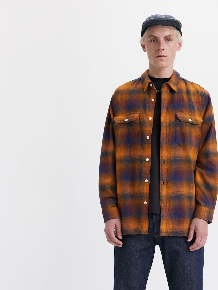 Levi's® Orange Jackson Worker Shirt - Image 1 of 3