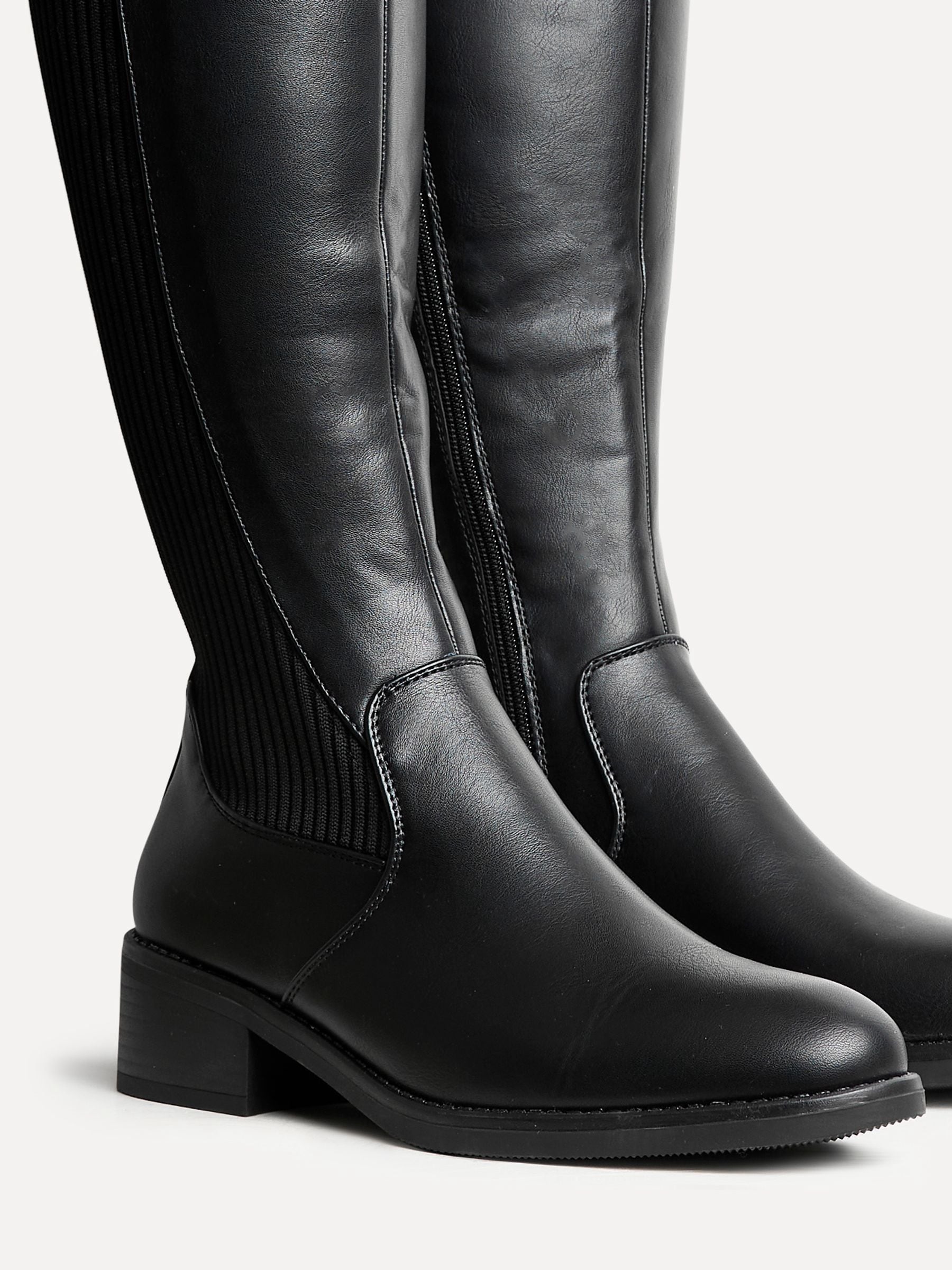 Buy Linzi Black Renae Classic High Leg Riding Boot With