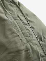 Khaki Green Regular Length Shower Resistant Hooded Puffer Coat - Image 12 of 13