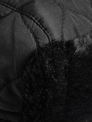 Black Quilted Trapper Hat (3mths-16yrs) - Image 2 of 2