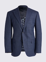 MOSS Blue Tailored Fit Flannel Jacket - Image 7 of 7