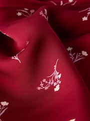 Whistles Red Floral Fit And Flare Skirt - Image 7 of 7