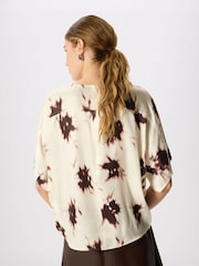 Whistles White Shadow Floral Viscose Blouse - Image 2 of 6