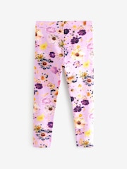 Pink Floral Printed Leggings (3-16yrs) - Image 2 of 7