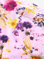 Pink Floral Printed Leggings (3-16yrs) - Image 7 of 7