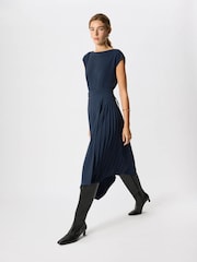 Whistles Pleat Detail Asymmetric Dress - Bild 1 av 5